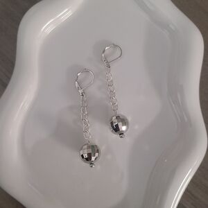 Chic Silver Chain Drop Earrings